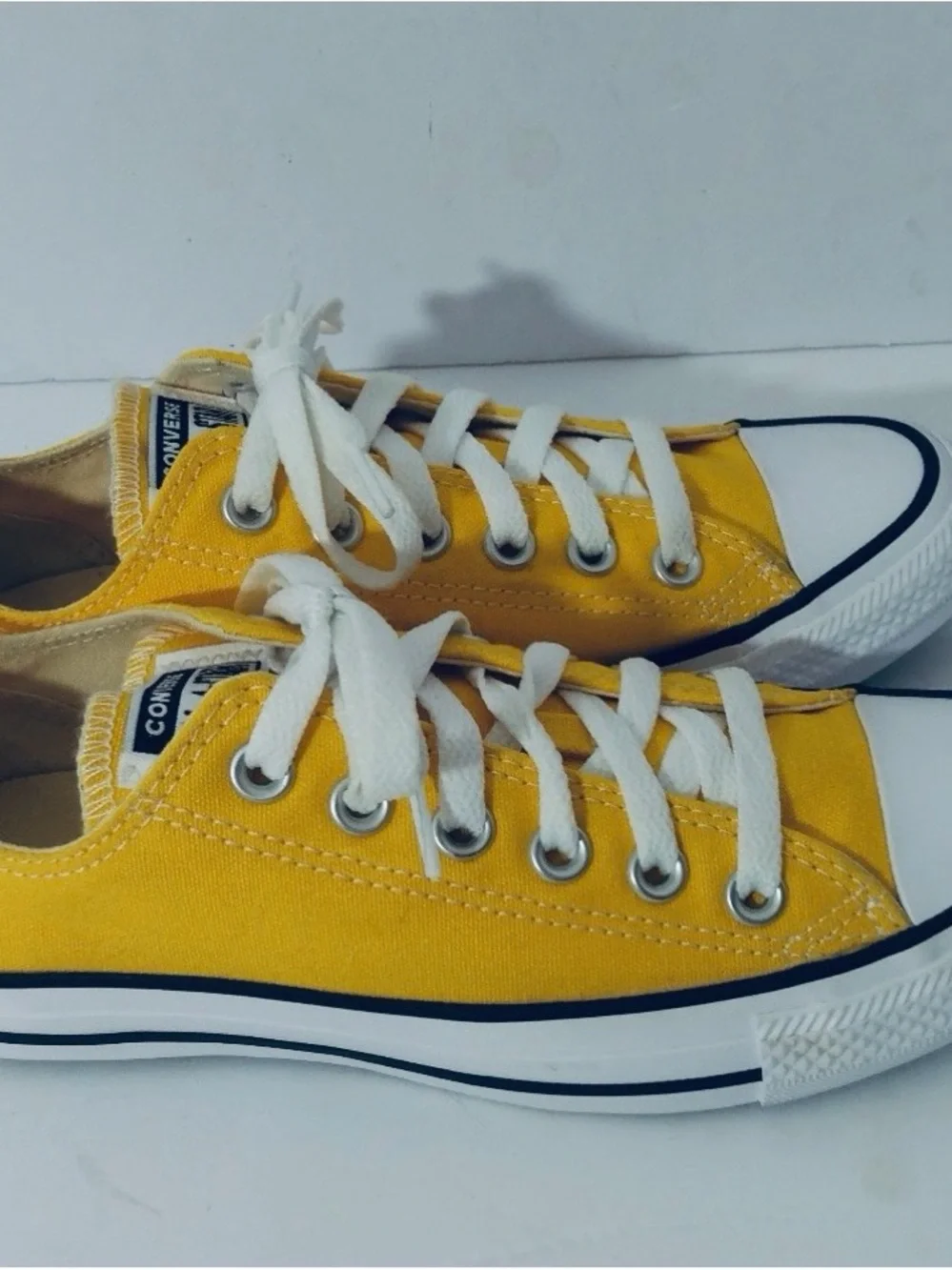 Converse AllStar Chuck Taylor Mustard Yellow Canvas Sneakers Shoes-Womens 7.5